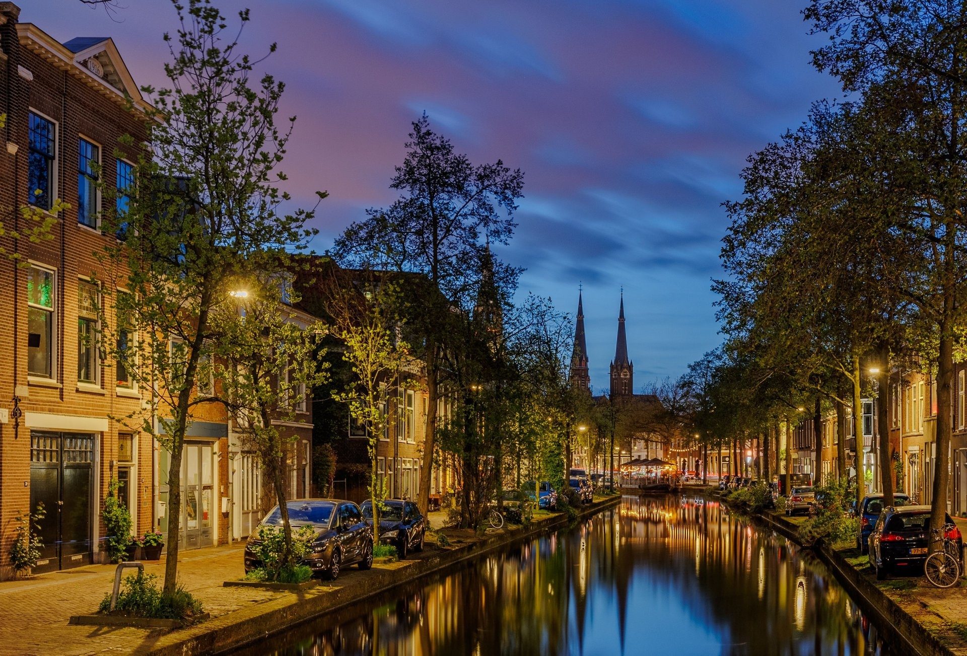 Boekhouder Leiden: stadsgezicht van Leiden